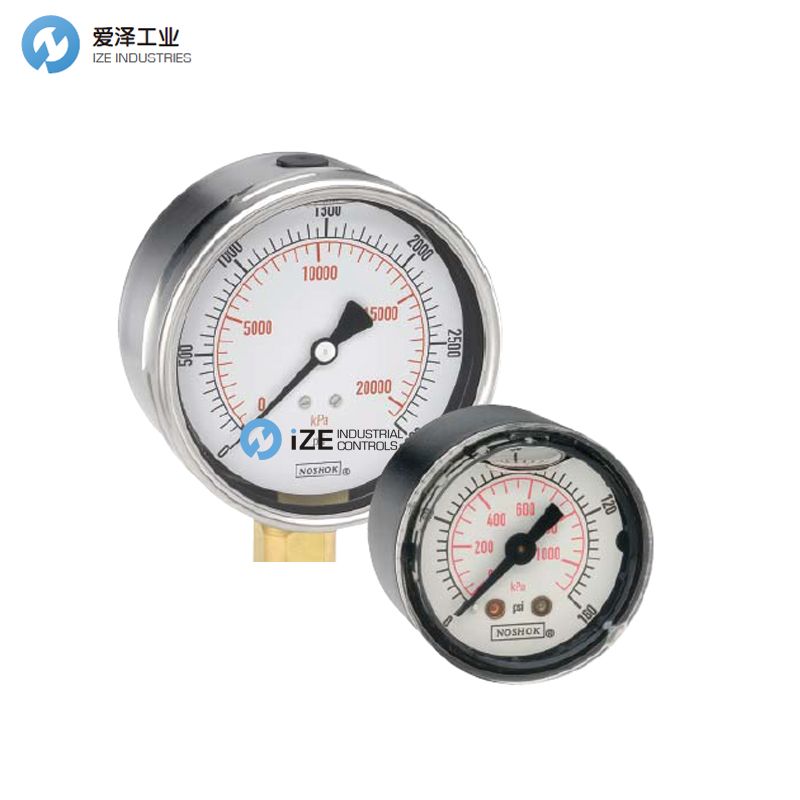 NOSHOK壓力表900系列 示例25-911-160-PSIBAR izeinustrialcontrols 愛(ài)澤工業(yè).jpg
